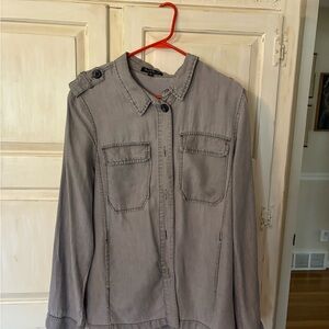 Velvet Heart Utility Jacket in Gray